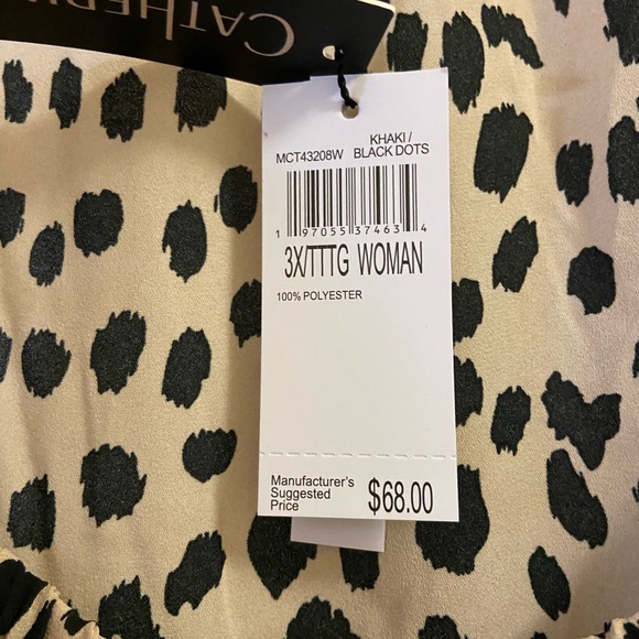 Leopard Print Ruffle Blouse - Picture 2 of 6